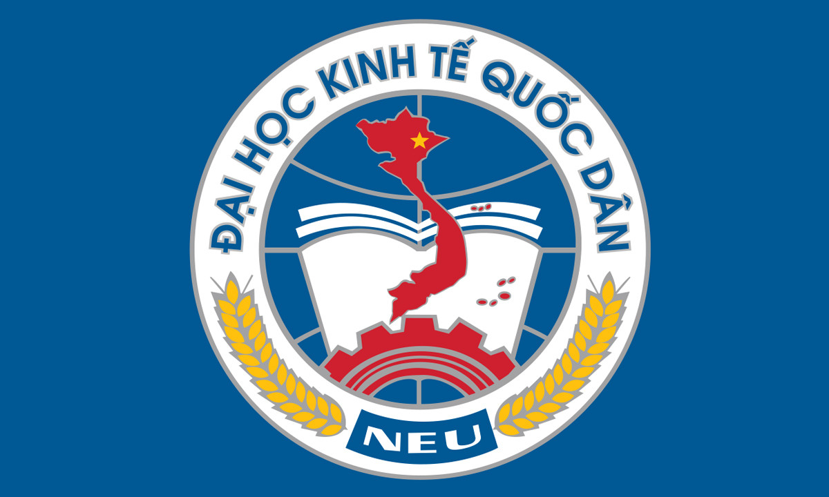 Bộ nhận diện thương hiệu mới của Đại học Kinh tế Quốc dân.