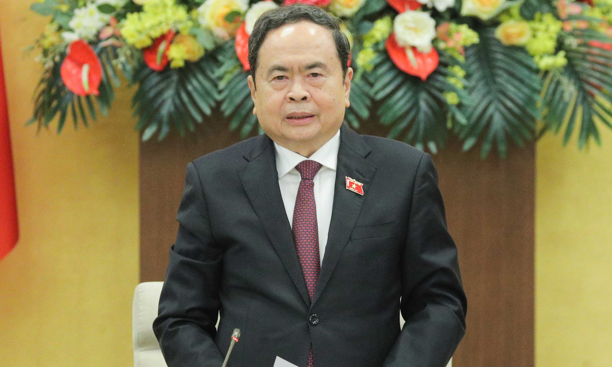 Chủ tịch Quốc hội Trần Thanh Mẫn. (Ảnh: Hồ Long)