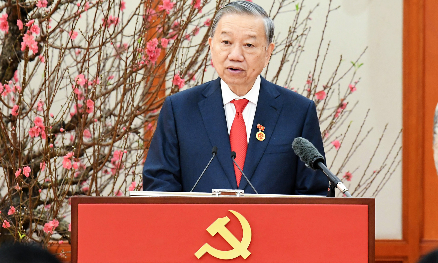 Tổng Bí thư Tô Lâm phát biểu tại buổi lễ. (Ảnh: Lâm Hiển)