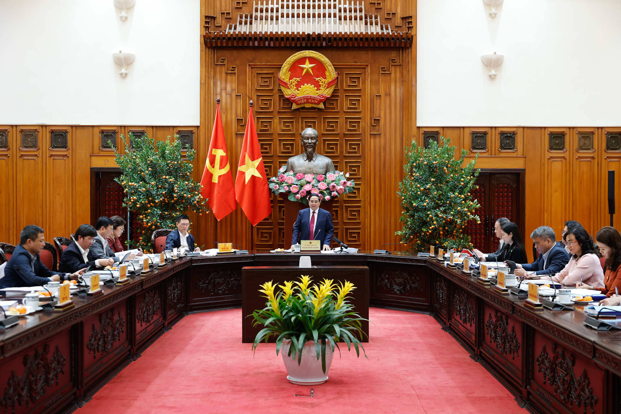 Toàn cảnh phiên họp. (Ảnh: VGP)