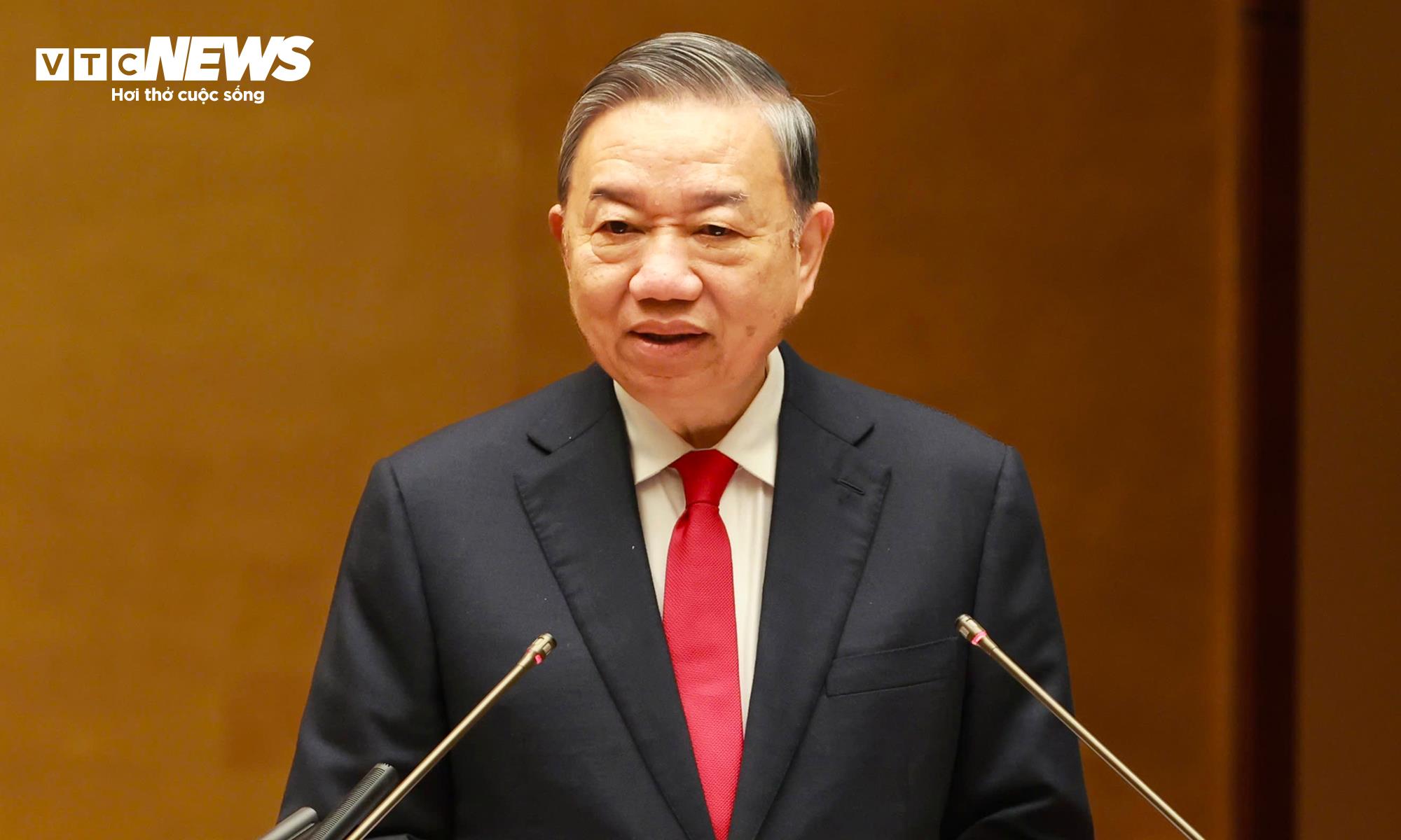 Tổng Bí thư Tô Lâm phát biểu chỉ đạo hội nghị.