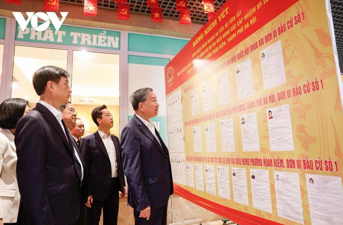 Tổng Bí thư Tô Lâm dự hội nghị tiếp xúc cử tri với người ứng cử ĐBQH khoá XVI - 5