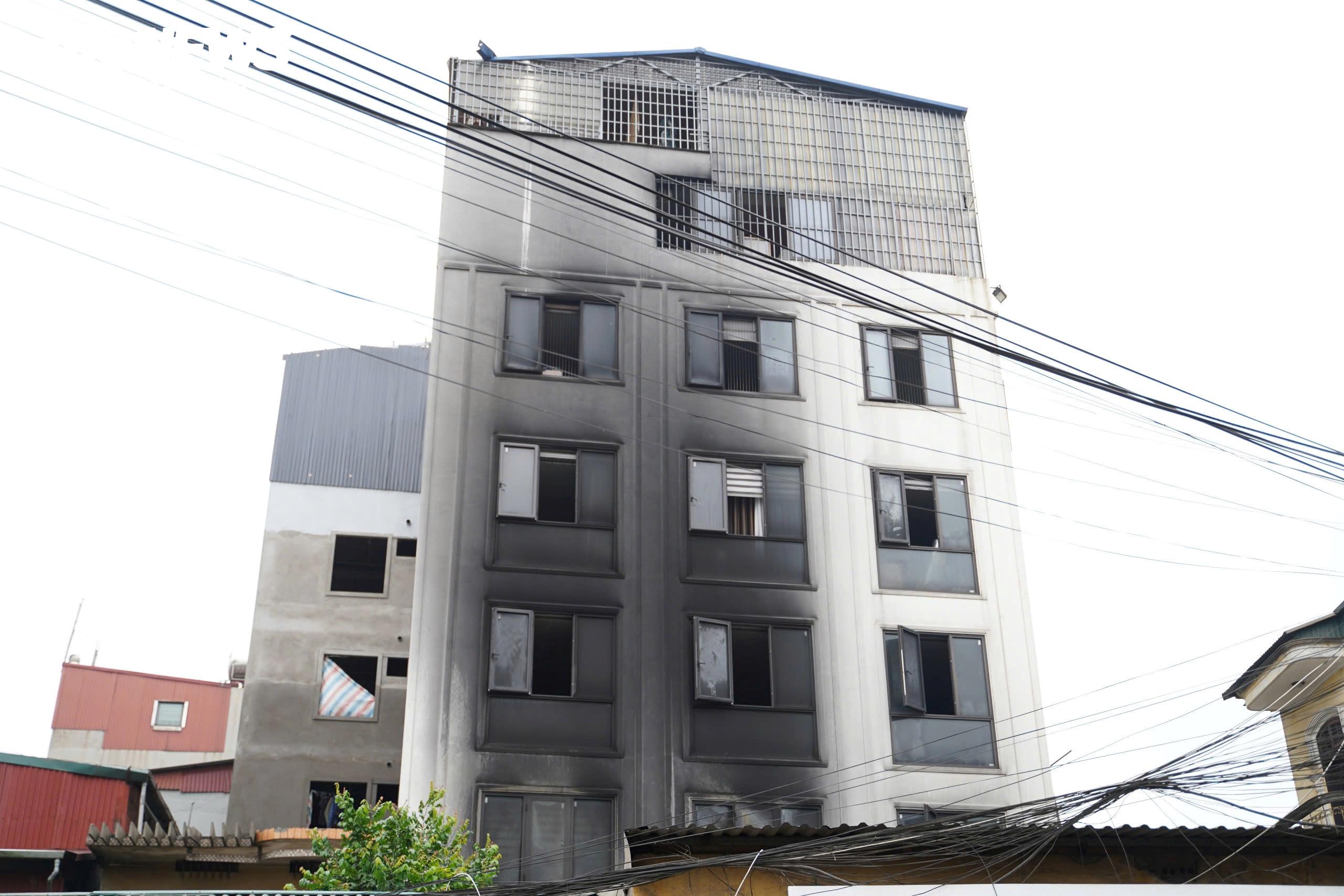 Ngôi nhà xảy ra hoả hoạn.