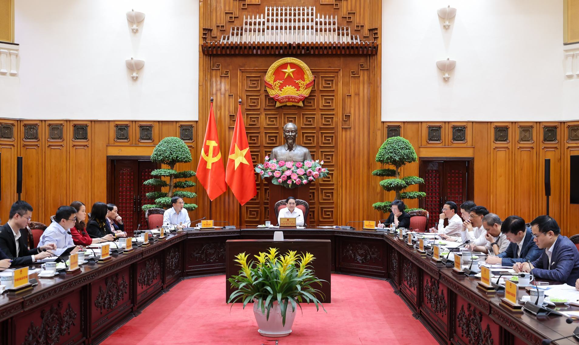 Toàn cảnh phiên họp. (Ảnh: VGP)