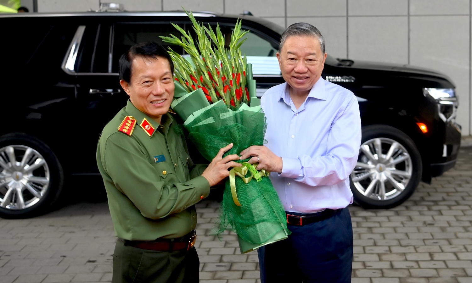 Tổng Bí thư Tô Lâm đến dự Hội nghị Đảng ủy Công an Trung ương quý I/2026. (Ảnh: Bộ Công an)