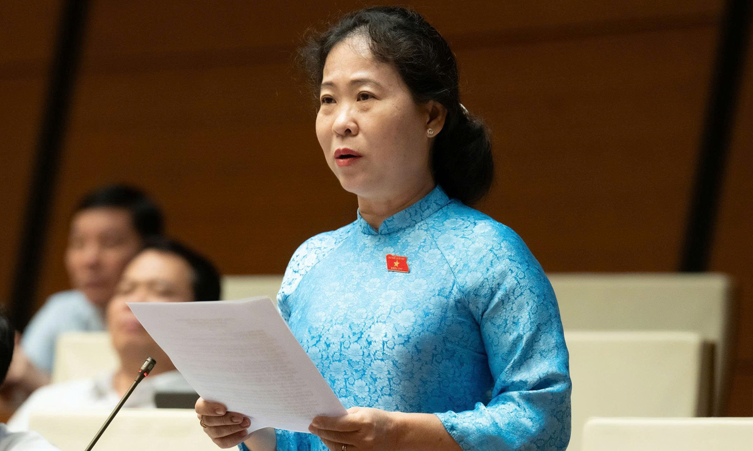 Đại biểu Tô Ái Vang (đoàn Cần Thơ)