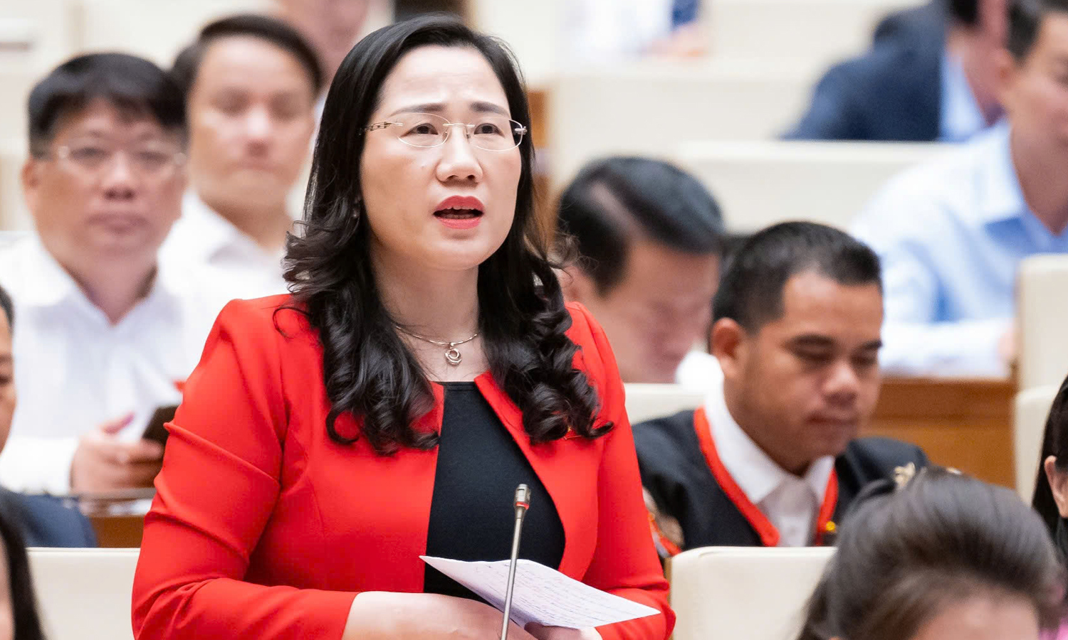 Đại biểu Nguyễn Thị Thủy (Đoàn Thái Nguyên).