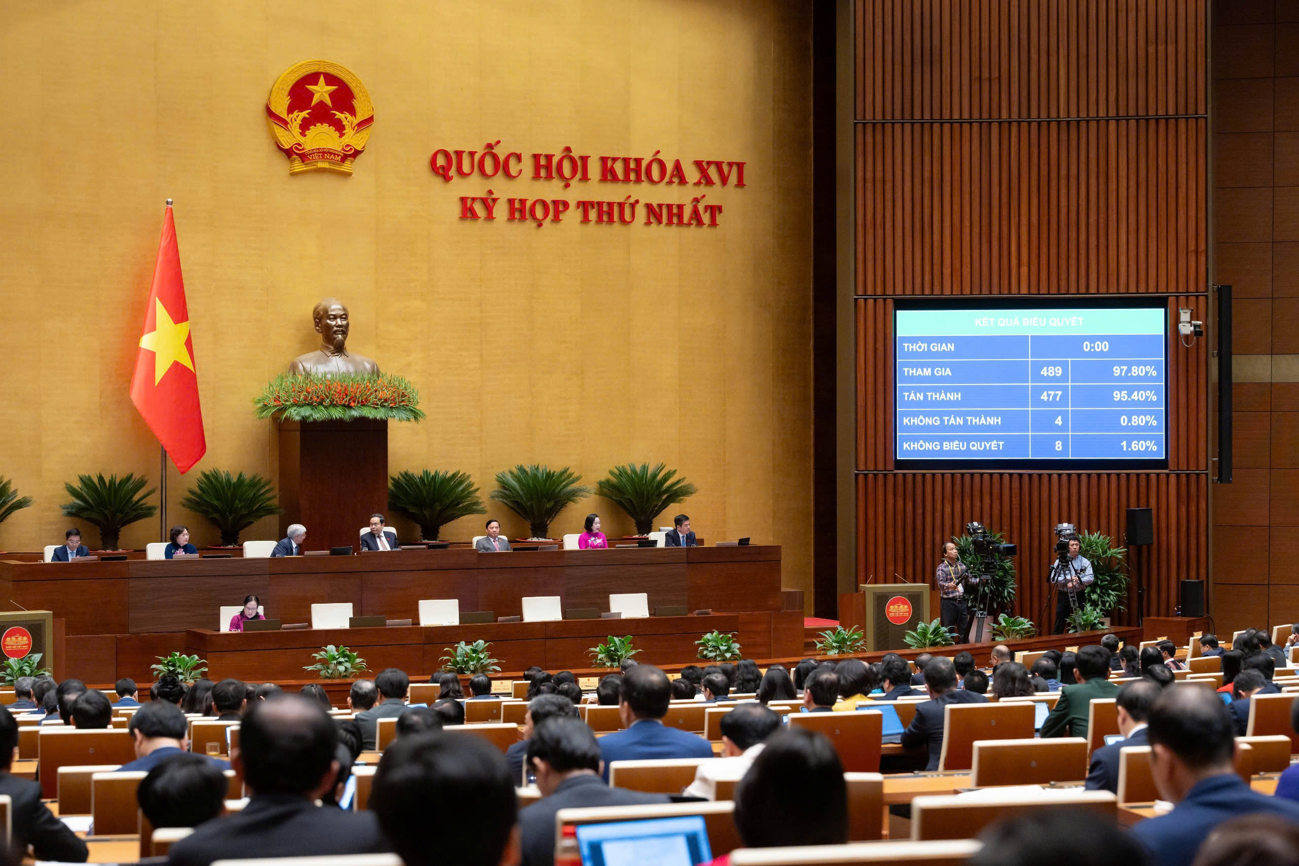 Toàn cảnh phiên họp sáng 24/4.