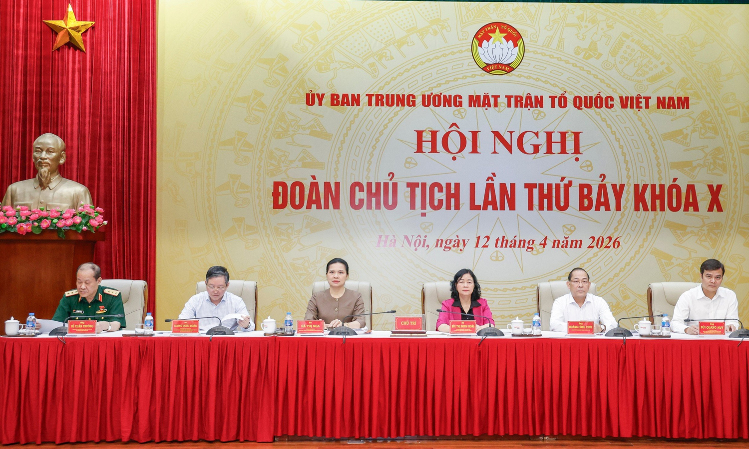 Ủy ban Trung ương MTTQ Việt Nam tổ chức Hội nghị Đoàn Chủ tịch lần thứ 7, khóa X hôm 12/4.