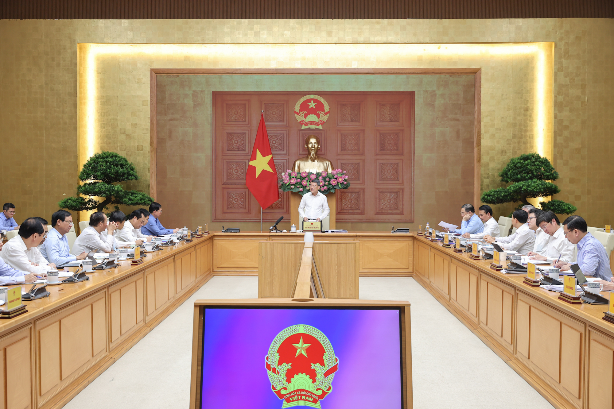 Quang cảnh cuộc làm việc. (Ảnh: VGP)