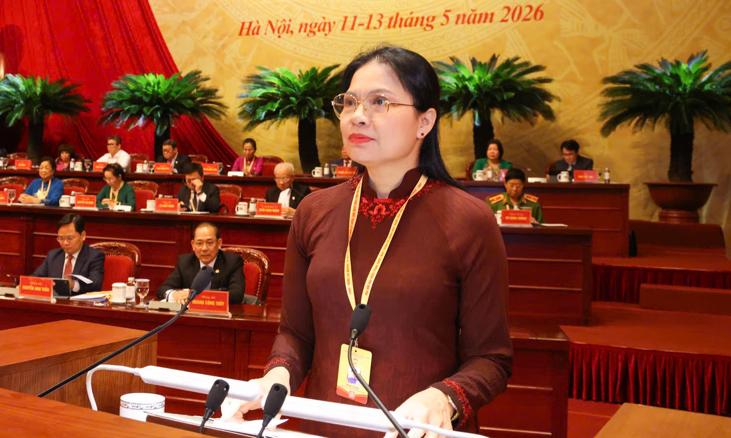 Phó Chủ tịch kiêm Tổng Thư ký Ủy ban Trung ương MTTQ Việt Nam Hà Thị Nga.