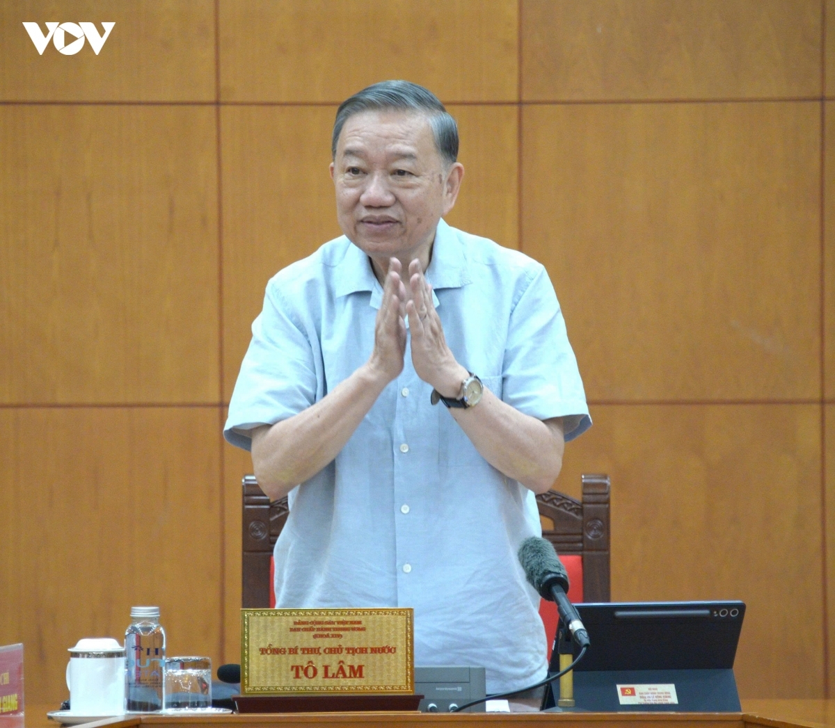 Tổng Bí thư, Chủ tịch nước Tô Lâm chủ trì buổi làm việc cho chủ trương về công tác nghiên cứu khoa học cơ bản.