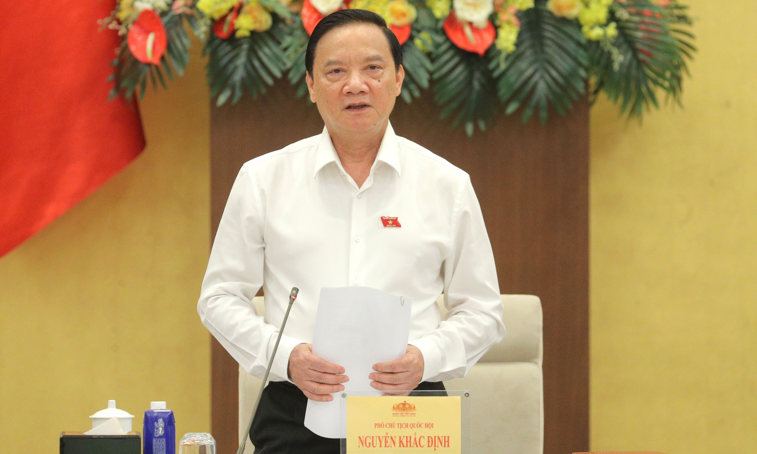 Phó Chủ tịch Quốc hội Nguyễn Khắc Định.