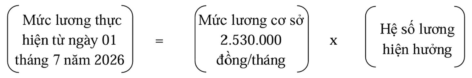Bộ Nội vụ hướng dẫn công thức tính lương, phụ cấp mới từ 1/7 - 2