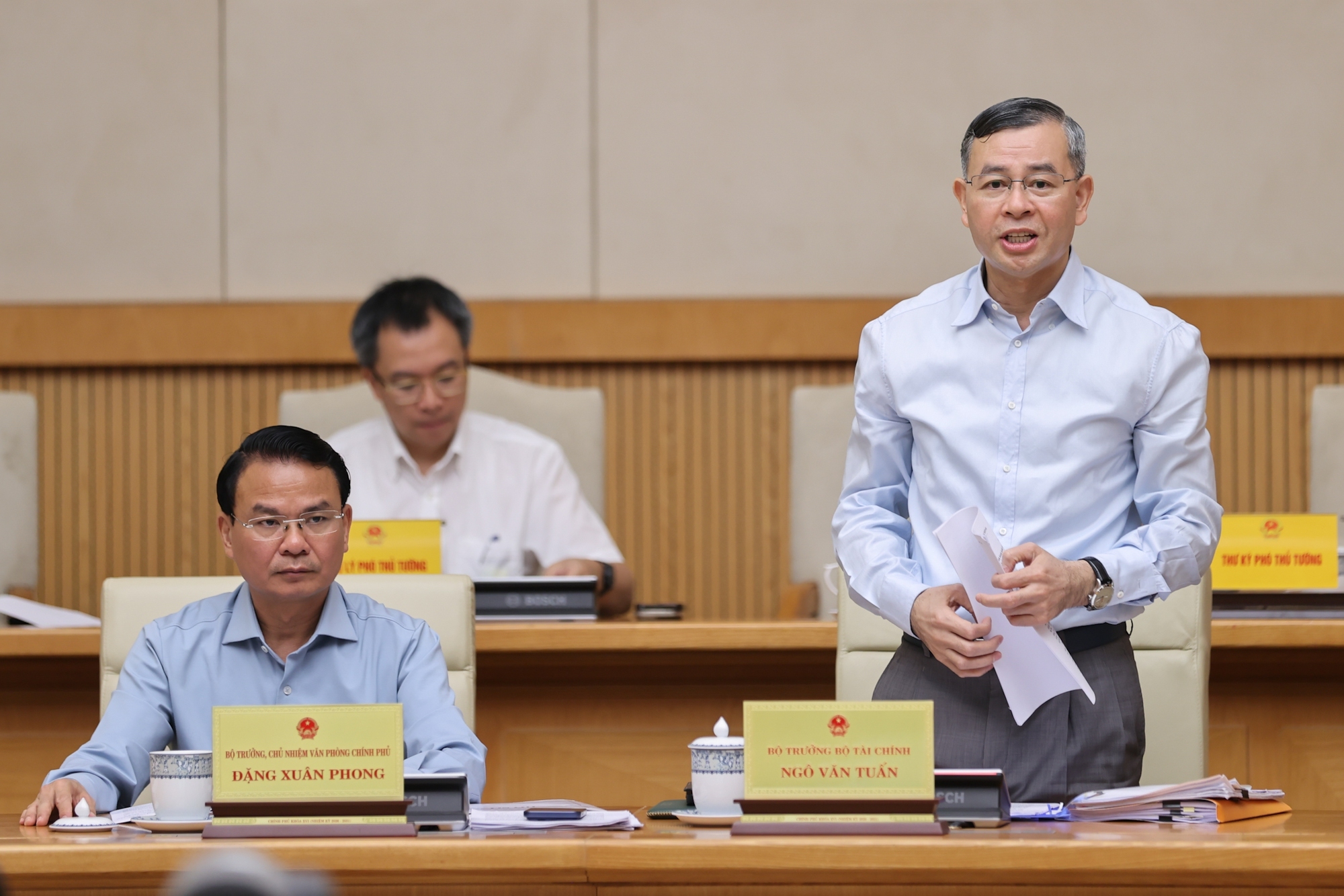Bộ trưởng Bộ Tài chính Ngô Văn Tuấn. (Ảnh: VGP)
