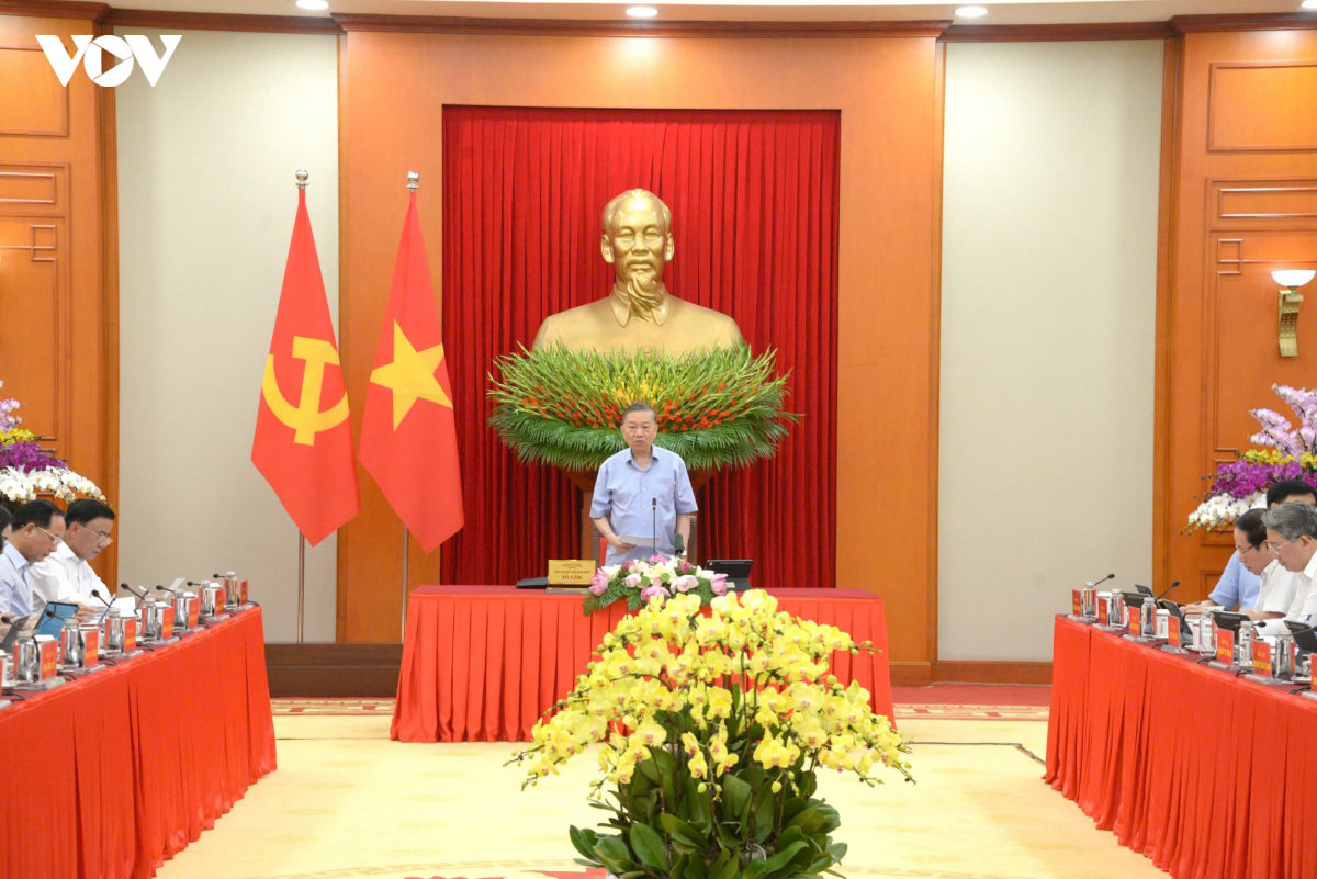 Tổng Bí thư, Chủ tịch nước Tô Lâm phát biểu.