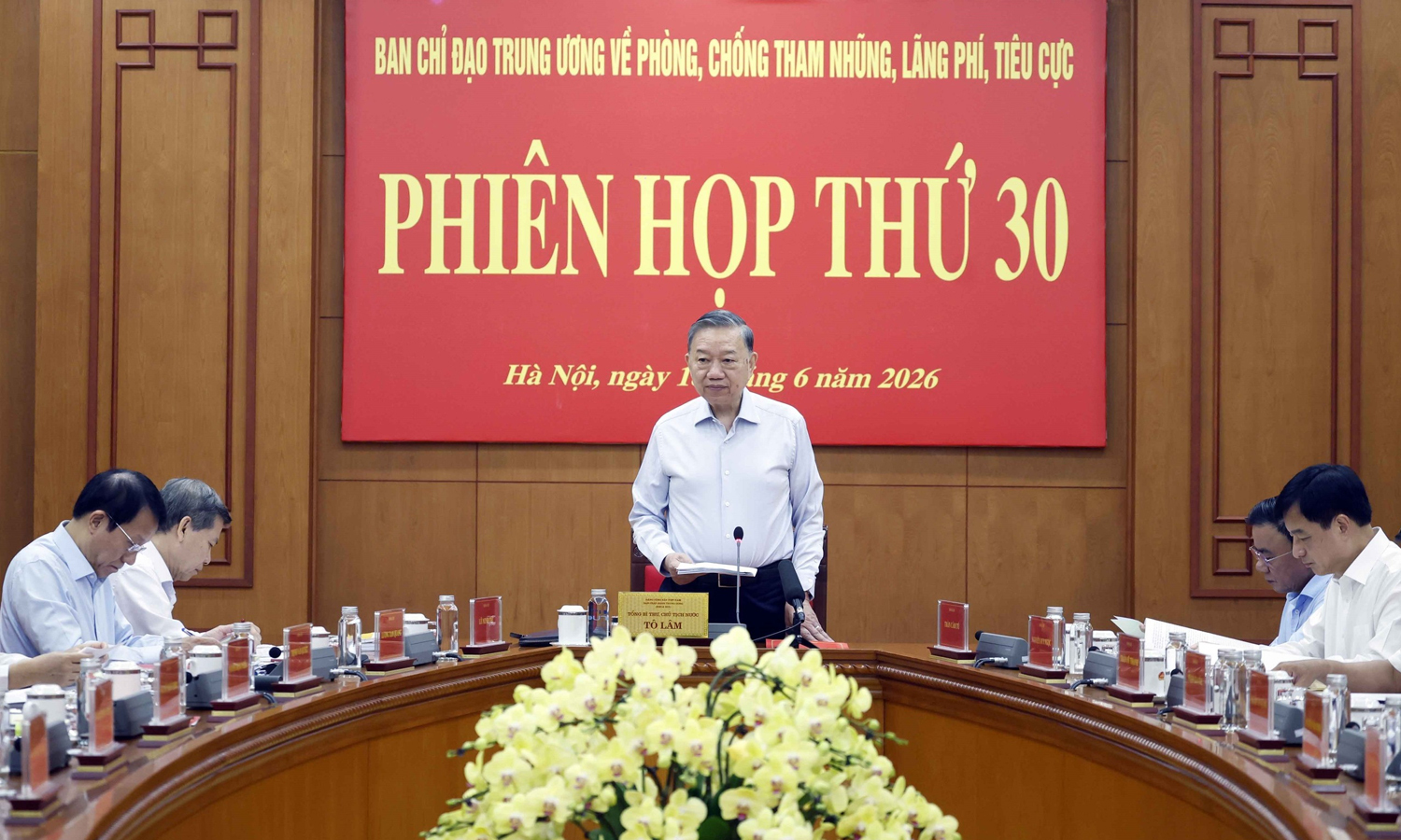 Tổng Bí thư, Chủ tịch nước Tô Lâm phát biểu tại phiên họp. (Ảnh: TTXVN)