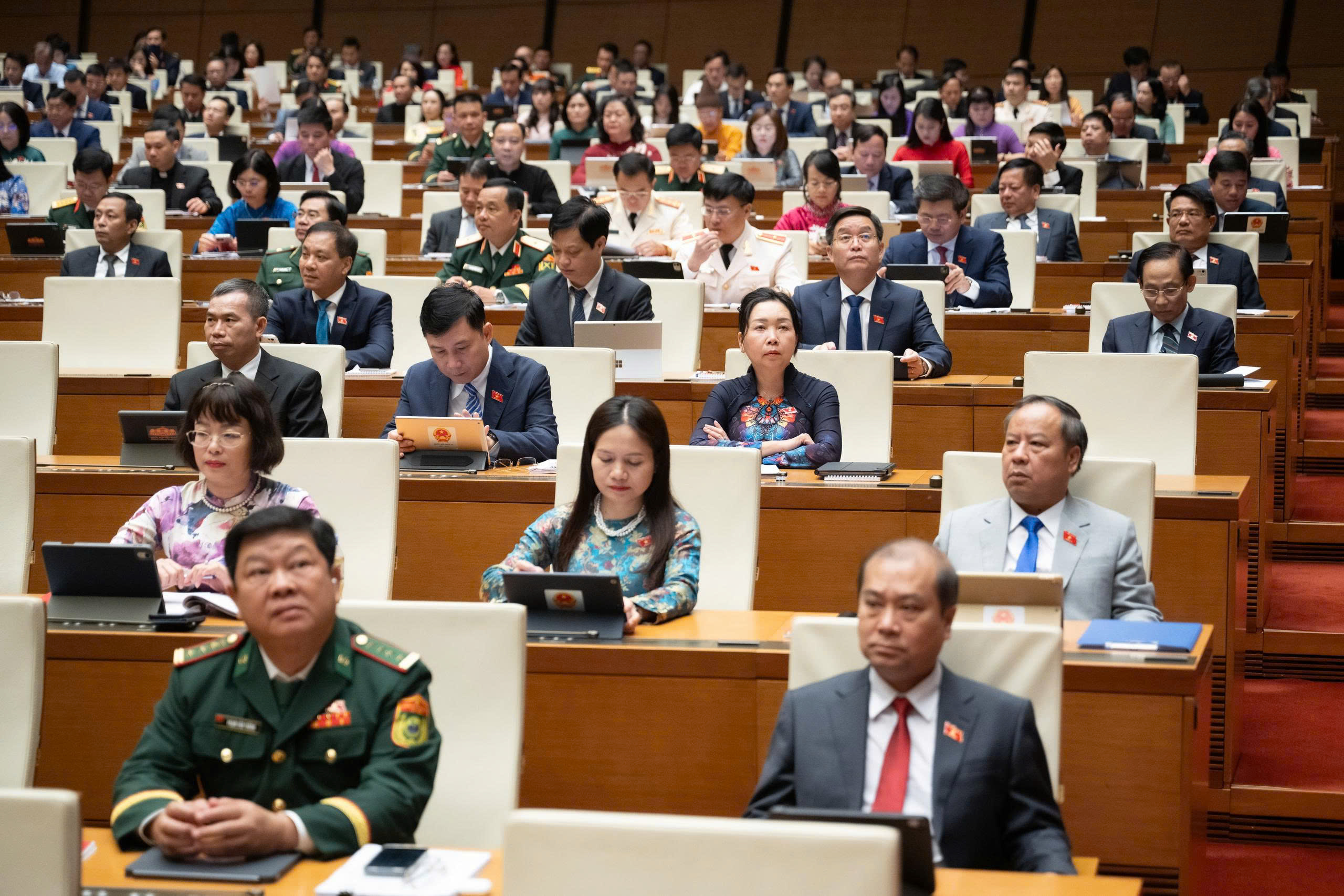 Các đại biểu tại Kỳ họp không thường lệ thứ nhất, Quốc hội khóa XVI.